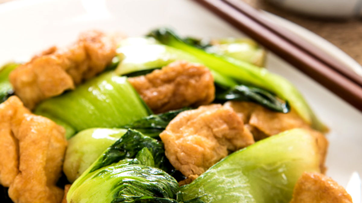 Stir-fried Chinese cabbage with tofu