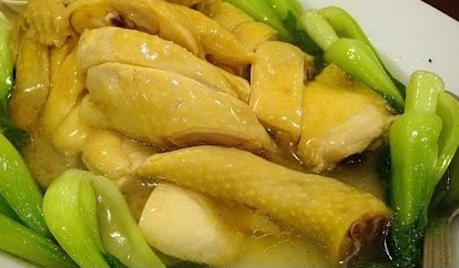 Gà hấp cùng cải thìa lạ miệng