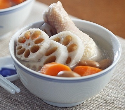 Chicken carrot stew, lotus root for the end of the year