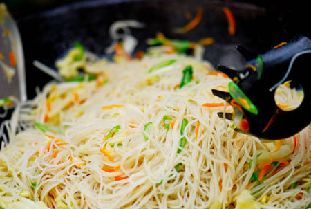 Bún xào chay cho ngày rằm