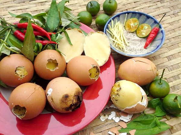 Hột gà nướng vỉa hè