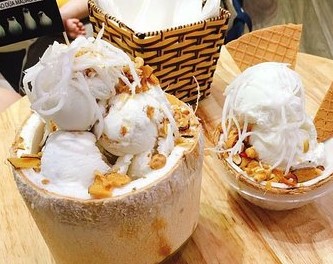 Kem dừa nhà làm