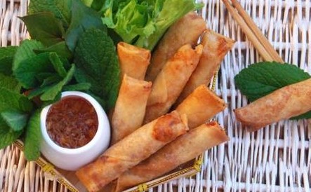 North fried spring rolls