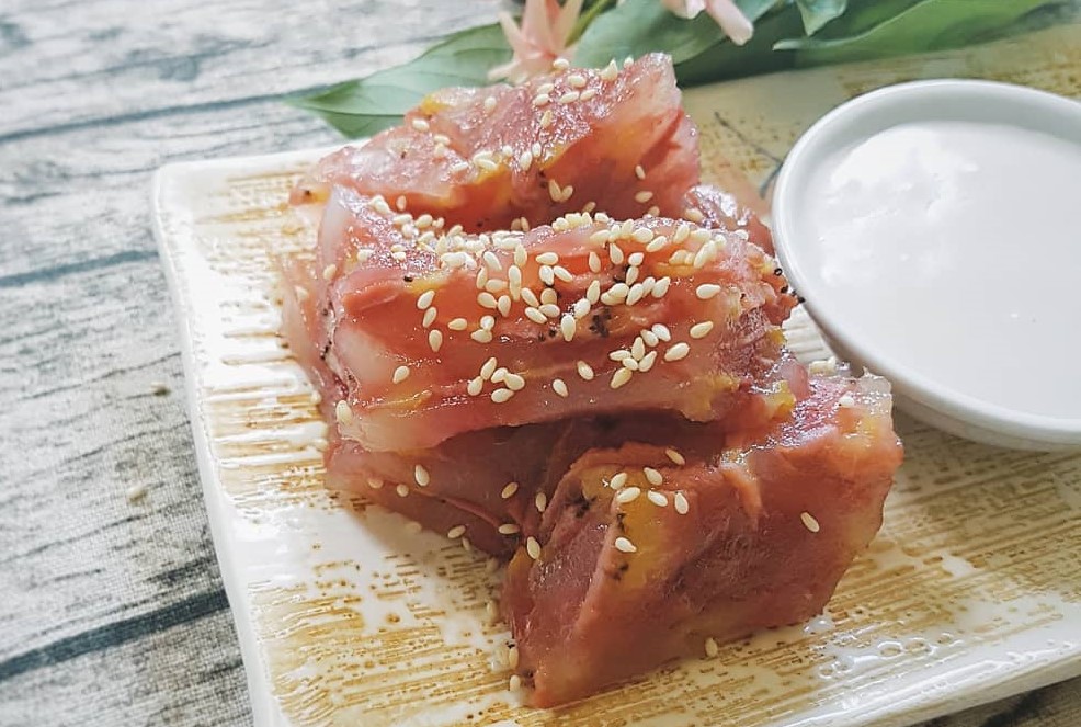 Bánh chuối hấp nước cốt dừa