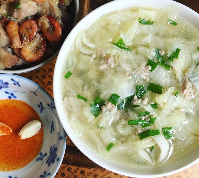 Canh cải thảo thịt bằm