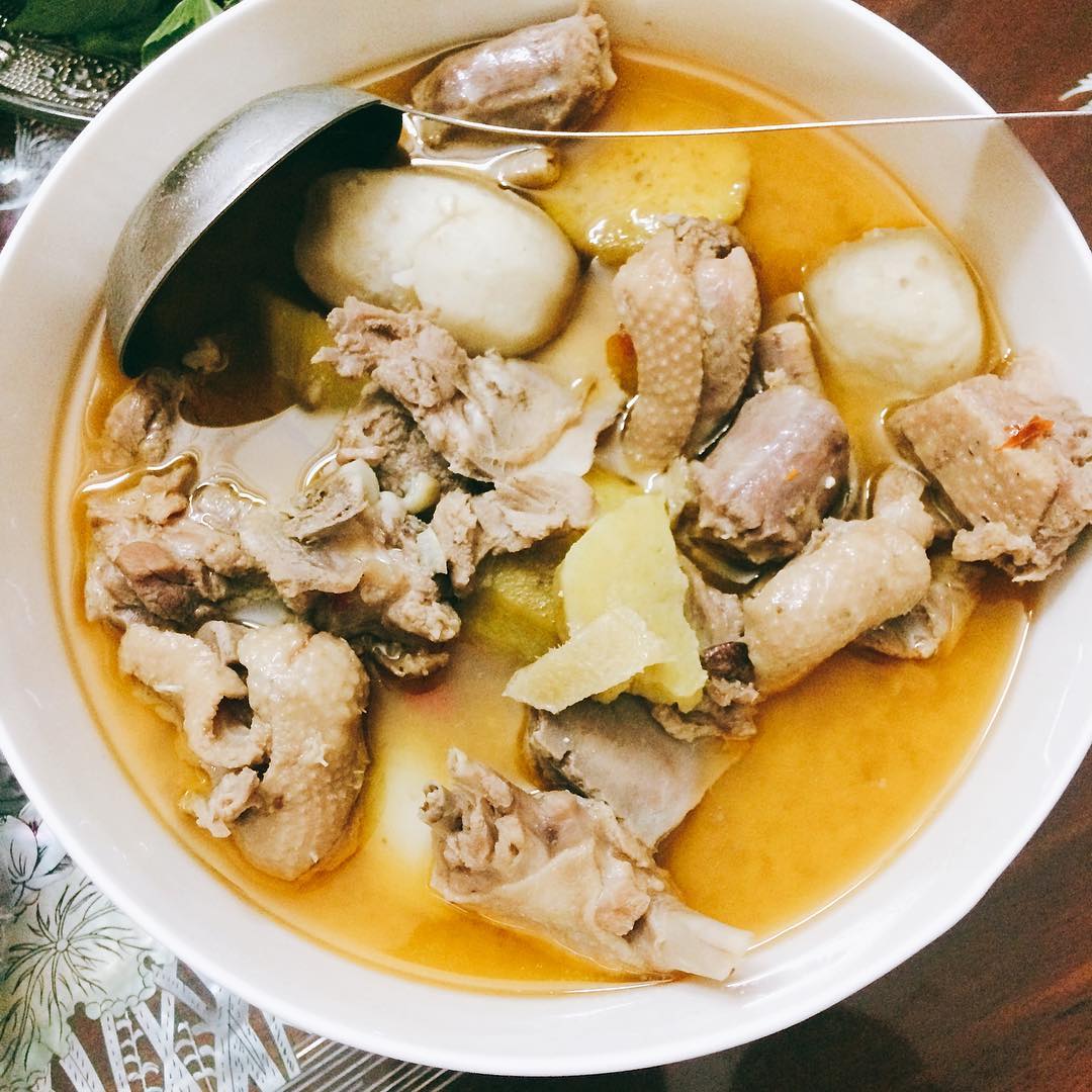 Pork meat soup