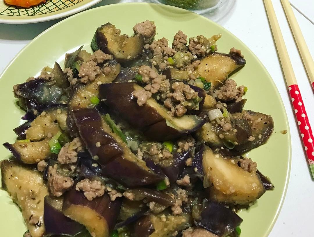 Cà tím xào Thịt bằm