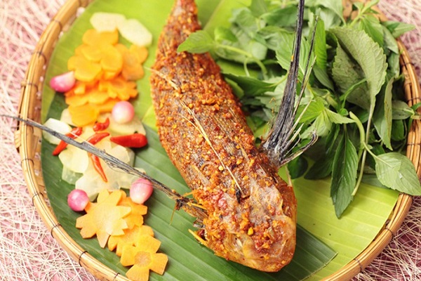 Cá tắc kè nướng muối ớt