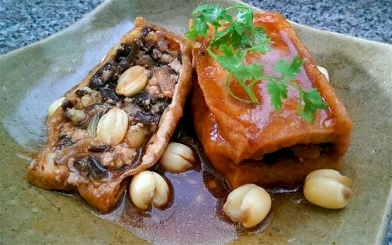 莲子酿豆腐