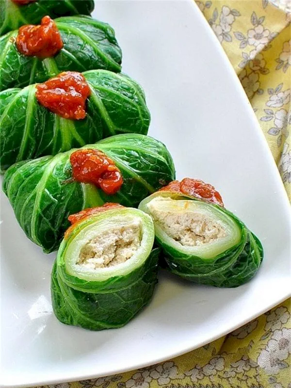 豆腐の白菜巻き