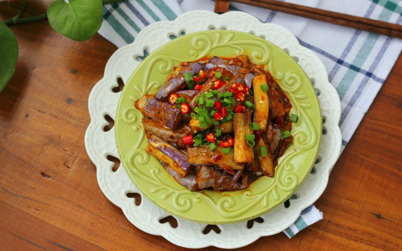 Cà tím xào tỏi