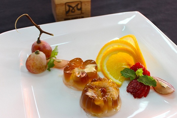 Rau câu nhân bánh Flan