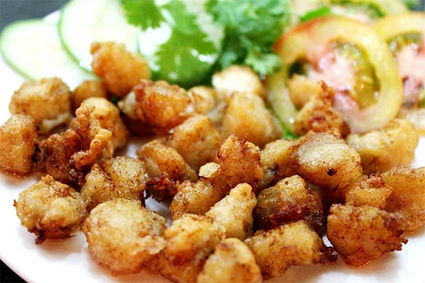 sụn gà rang muối