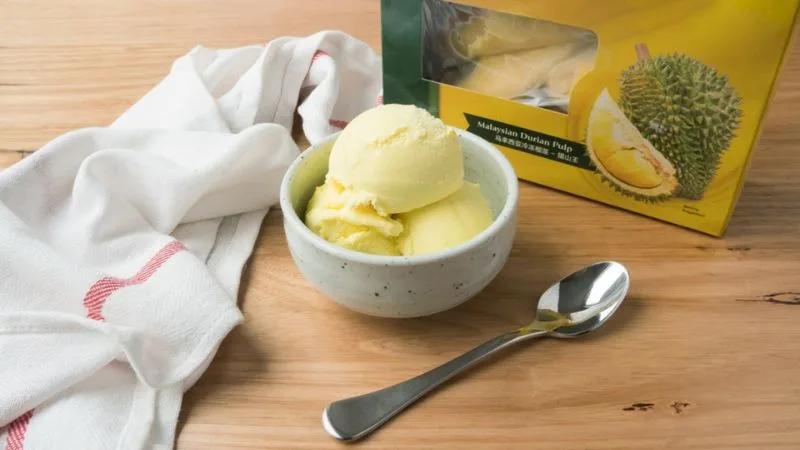 Quick Durian Ice Cream Without a Freezer