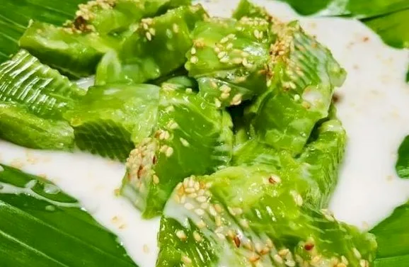 Bánh đúc lá dứa dân gian