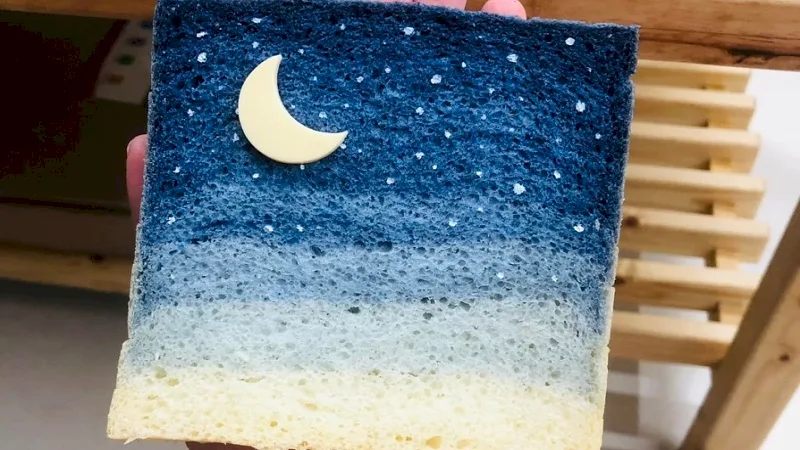 Mesmerising Sky Ombre Sandwich Bread